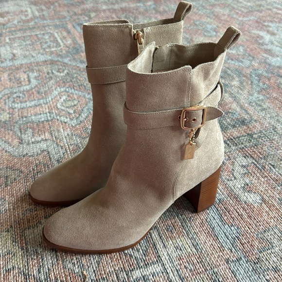 COACH Olivia Suede Ankle Booties - Picture 6 of 9